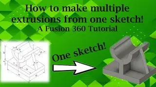 Fusion 360: How to make multiple extrusions from one sketch