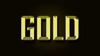 Photoshop Dersleri | Altın Yazı Efekti | Photoshop Tutorials | Gold Text Effect