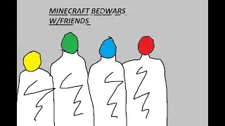 bedwars with friends--4v4v4v4( i was lagging alot)