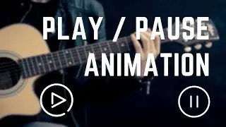 Play and pause animation for audio player UI