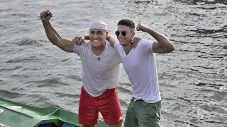 Regata Storica 2024 - Maurizio Rossi e Matteo Pecoraro - Gondolino rosso