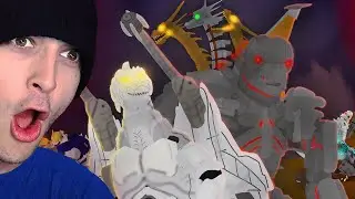 Reacting to MECHAGODZILLA BATTLE ROYALE! (Crazy Fight)