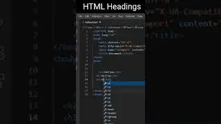 HTML Heading h1,h2,h3,h4,h5,h6 web development frontend 