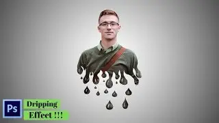 Photoshop Dripping Effect Editing Tutorial | Photoshop Splatter Effect | Photoshop Editing