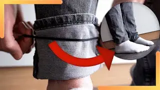 Hose kürzen mit Haargummi - So einfach geht der geniale Trick!