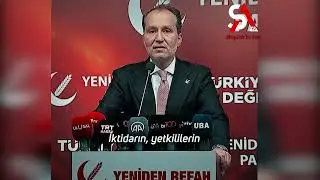 YENİDEN REFAH PARTİSİ  GENEL BAŞKANI FATİH ERBAKAN  BİR NESLİ KAYBEERSENİZ GERİ DÖNÜĞÜ OLMAZ DEDİ