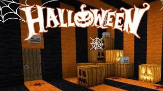 Построила комнату на ХЭЛЛОУИН в Minecraft!