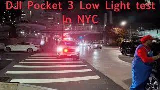 DJI Pocket 3 after dark - Halloween  Nightlife in NYC low light - 4k 24fps - beautiful places