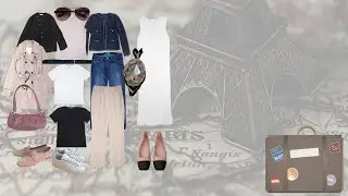 Travel Capsule Wardrobe | A Week Trip in Spring | Digital Wardrobe App