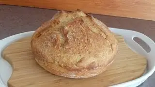 No-Knead Honey Whole Wheat Bread (Easy... No Mixer... No Yeast Proofing)
