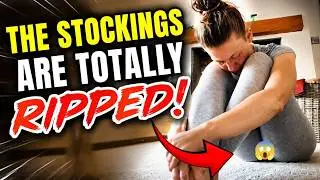 Her Stockings Were WAY Too Tight! 😱