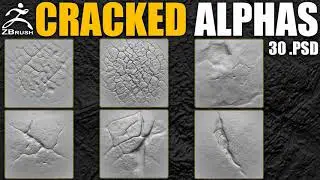 ZBrush. Sculpting stone. Alphas.