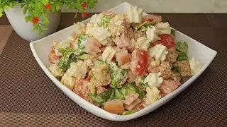 THIS SALAD IS INCREDIBLE! SAMAK SALAD IS INSANELY DELICIOUS IT'S JUST THE BOMB💣