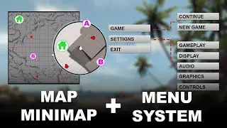 Unreal Engine 5.1 - Complete Menu system (Menu + Map + MiniMap )