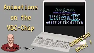 The C128 re-creating Ultima 4's EGA Opening Sequence Animations. In Commodore Basic on the VDC Chip