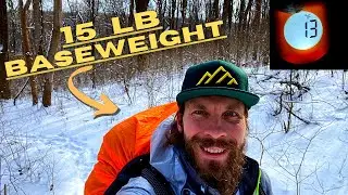Ultralight Winter Gear Loadout -- 15 lbs for colder than 15F (-10C)