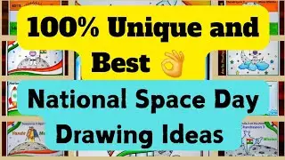 National Space Day Drawing ideas | National Space Day Poster Ideas | Easy Poster Drawings