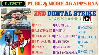 🚫PUBG BAN🚫 2nd digital strike India ||118 CHINESE app list