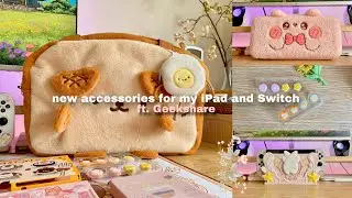 new accessories for my iPad and Nintendo Switch ft. Geekshare 🪻
