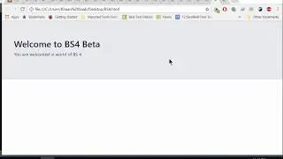 How to install Bootstrap 4 Beta on Windows10 using  CDN(content delivery network)