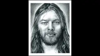 David Gilmour Realistic Pencil Drawing
