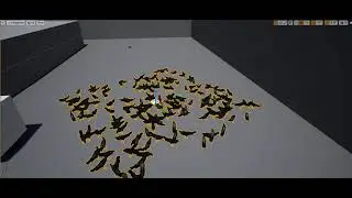 UE4 Crowds of birds that fly away when the player is nearby