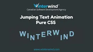 Jumping Text Animation with CSS