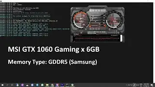 MSI GTX 1060 Overclock Settings | GTX 1060 Overclock Mining | 1060 Overclock Hashrate