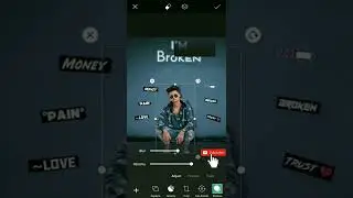 I'M Broken Heart Photo Editing Tutorial In Picsart 💔💔 #shorts