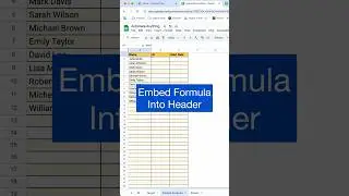 Easily embed formulas into the header that will execute for the entire column 