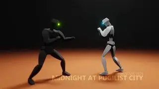 Midnight at Pugilist City // Blender