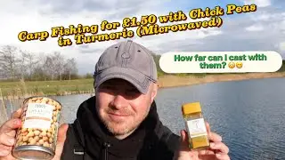 Catching Carp on Chick Peas in Turmeric (Microwaved). Could I cast at distance with them? 😳😳😁