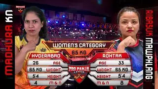 Ribasuk Lyngdoh vs Madhura KN | Rohtak Rowdies vs Kiraak Hyderabad | Pro Panja League | 2023