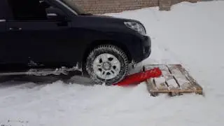 сенд-трак наезд на поддон