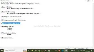 Named Entity Recognition using Deep Learning