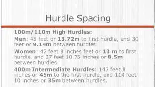 The Importance of Hurdle Touchdown Times