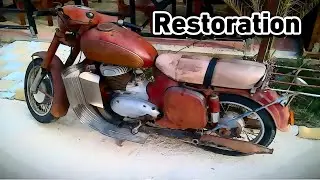Restoring a Neglected Rusty Motorcycle - Amazing Transformation