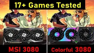 MSI 3080 VS  COLORFUL Benchmark comparison