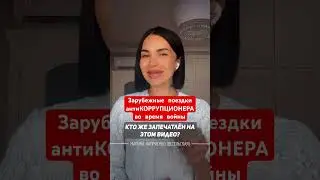 Зарубежные поездки антикоррупционера во время войны. Часть 1 