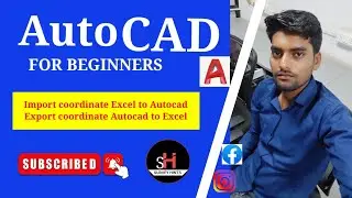 How to Import Coordinate Excel to Autocad || Import coordinate Excel to Autocad