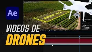 ANIMAÇÃO ESTILOSA para DRONE no AFTER EFFECTS!