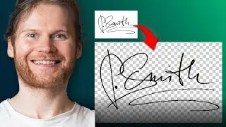 Unterschrift freistellen in Photoshop (Unter 1 Minute)