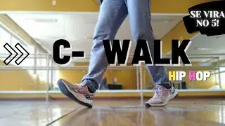 Como dançar C - WALK  [JUMP HEEL, HEEL TOE, V]  HIP HOP #hiphopdancegospel #footworkdance