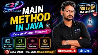 What is Main Method in Java? Explained with Real Examples | public static void main()