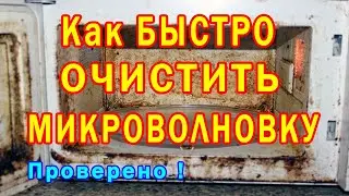 ✔ Как БЫСТРО и ЛЕГКО ОТМЫТЬ МИКРОВОЛНОВКУ 👍 Просто и Эффективно