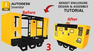 Diesel Generator Design in Autodesk Inventor 2025 - Part 3(a)