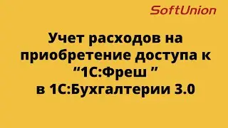 Учет расходов на приобретение доступа к 1С:Фреш в 1С:Бухгалтерии 3.0