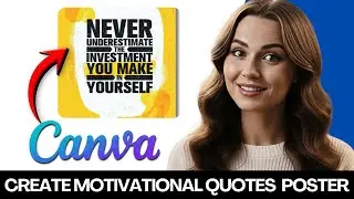How To Make Motivational Quotes Poster In Canva 2026 (Step-By-Step)
