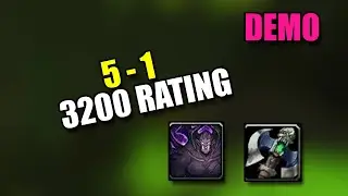 Demonology Warlock Wrecks Solo Shuffles - 5 Wins 3200 RATING