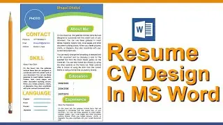 How to Make in  resue in MS Word || cv make in ms word 2010